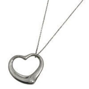 Tiffany Co Elsa Peretti Open Heart Necklace Sterling Silver